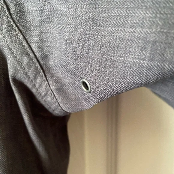 iridēon Gray Heather Herringbone Wind Breaker Utility Equestrian Jacket SZ M - Picture 6 of 11